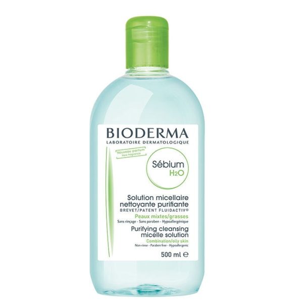 محلول پاک کننده پوست چرب سبیوم H2O بایودرما