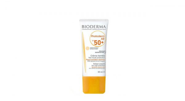 کرم ضد آفتاب فتودرم ای آر ⁺SPF50 رنگی بایودرما مناسب پوست های حساس 30 میلی لیتر