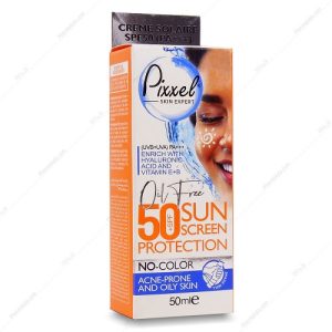 کرم ضد آفتاب بی رنگ پوست چرب پیکسل Spf 50