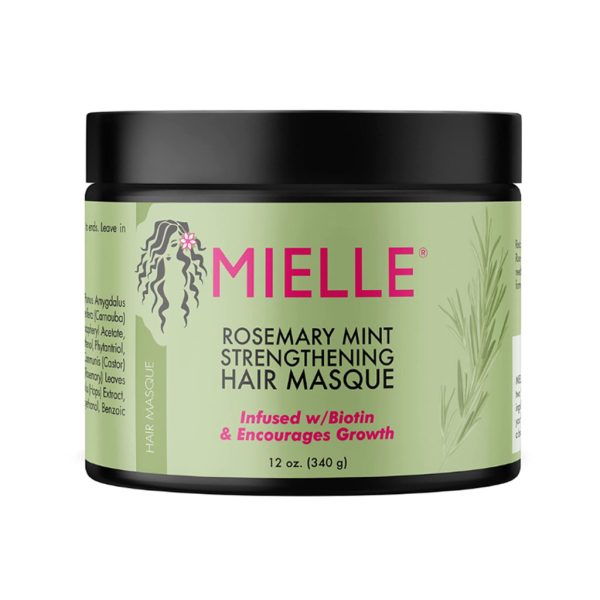 ماسک مو ضد ریزش و تقویت کننده رزماری و نعناع میله mielle rosemary mint strengthening hair masque