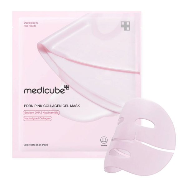 ماسک ورقه‌ای کلاژن مدیکیوب medicube - PDRN Pink Collagen Gel Mask