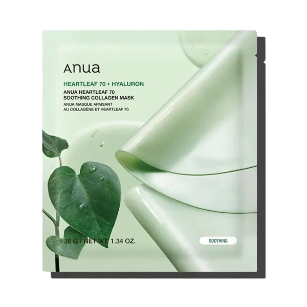 ماسک ورقه ای تسکین دهنده و هیالورون آنوا Anua Heartleaf 70 + Hyaluron Mask