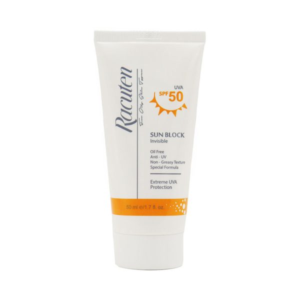 کرم ضد آفتاب بی رنگ پوست چرب و مختلط راکوتن SPF50
