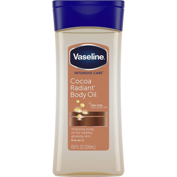 روغن بدن وازلین با رایحه کاکائو حجم 200 میلی لیتر Vaseline Cocoa Radiant Body Oil
