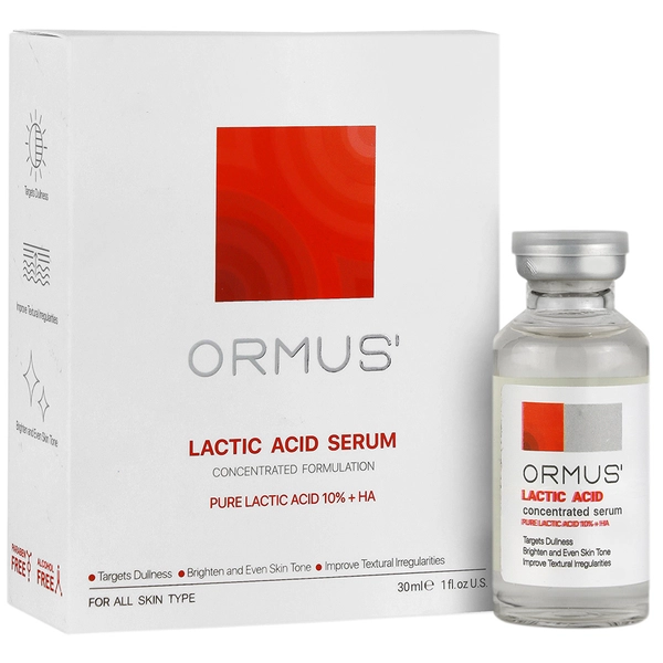 سرم لاکتیک اسید 10% + HA اورموس حجم 30 میلی لیتر